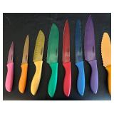 Colorful Cuisinart Knife Set w Pure Komachi 2 - 8-Inch Blade, C7714PMMCPC-8SL