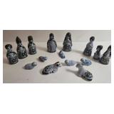 Christmas Decor - Mini Mexican Nativity, Mini Tree & Ganz Light-Up Pinecone Cloche