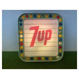 Light Up 7Up Sign 24" x 24"