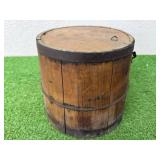 Wooden Bucket with Cover 8" Tall
