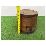 Wooden Bucket with Cover 8" Tall