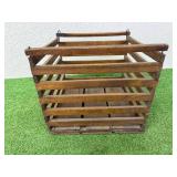 Antique Wooden Egg Crate Carrier
