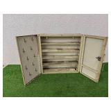 Vintage Metal Garage Cabinet 18" x 18" x 6" Deep