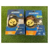 2 New Schlage Deadbolts