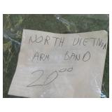 WW 2 Tokens, North Vietnam Arm Band, Lighter & Some 12 Gauge Shells