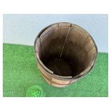 Uranium Glass Juicer & Wood Barrel