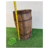 Uranium Glass Juicer & Wood Barrel