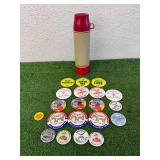 Buttons & Hiawatha Thermos