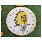 Mixed Lot Collectibles - Lamp, Artwork, Plate