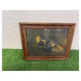 Mixed Lot Collectibles - Lamp, Artwork, Plate