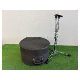 Snare Drum with Stand, Book, Case & Drumsticks
