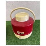 Thermos Deluxe Model Water Jug & Cast Iron Pan