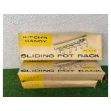 Sliding Pot Racks, Handle with Card Labels & Flat Panel TV Wall Mount