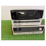 Pioneer Electronics - CT-W103 Double Cassette Deck, TX-D1000Digital Tuner & Model SX-838 Receiver