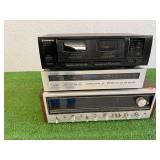Pioneer Electronics - CT-W103 Double Cassette Deck, TX-D1000Digital Tuner & Model SX-838 Receiver
