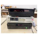 RCA Amplifier, Yamaha Cassette Deck & Technics CD Changer