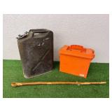 Jerry Can, Ammo Box & Walking Stick