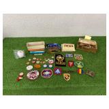 Patches, Buttons, Pens/Pencils