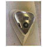 Vintage Chrome Ball Return Air Vent Salvage From Bowling Alley