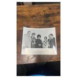 1976 original photograph featuring jockey sandy holly, actress Elizabeth Taylor plus others at laurel race course