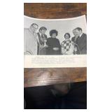 1976 original photograph featuring jockey sandy holly, actress Elizabeth Taylor plus others at laurel race course