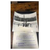 aqueduct race track snowy photograph