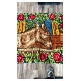large horse tapestry
