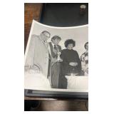 1976 original photograph featuring jockey sandy holly, actress Elizabeth Taylor plus others at laurel race course