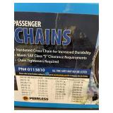 Peerless Passenger Tire Chains  - 1 Pair, SAE Class S Tighteners Not Included
