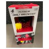 Platinum Series Drill Brush Kit - 4 Brushes, 1/4 Inch Quick Connect
