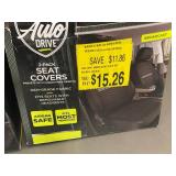 Auto Drive 2-Pack Seat Covers - OEM-Grade Fabric, Airbag Safe, Fits Most Vehicles