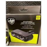 Auto Drive Adjustable USB Car Adapters (Lot of 2)