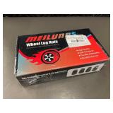 Meilunbs Wheel Lug Nuts - 20-Pack White 12x1.5 35.5mm w/ Socket Key