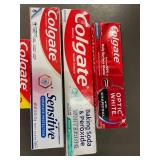 Colgate Toothpaste Variety Pack: Optic White Pro Series, Charcoal Whitening, Sensitive Protection