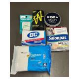 Axe Deep Woods Antiperspirant, NIVEA MEN Creme 150 ml, Salonpas Patch, BC Pain Relief, Equate Dental Floss Mint Waxed, Equate Flushable Wipes