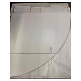 White Desk & Shelving Unit - Modular Panel System (Hardware Not Included)