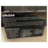 AGM Plug-N-Play Tire Repair Kit - 40x Self-Vulcanization Plugs, Includes Tools & Gauge