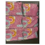 Rainbow Graphic T-Shirts - Bright Pink - Youth Medium (Size 8) - 6-Pack