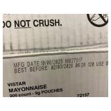 AK 4 - Vistar Real Mayonnaise - 200 Count 9g Pouches - 3 lb 15.5 oz Net WT