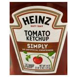 Heinz Simply Tomato Ketchup 44 oz, 3-Pack - No Artificial Sweeteners
