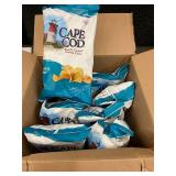 SD 4 - Cape Cod Sea Salt & Vinegar Kettle-Cooked Potato Chips 5 oz Bags (Lot of 8)