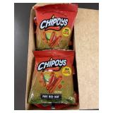 SD 3 - Chipoys Fire Red Hot Tortilla Chips - Spicy Rolled Mexican Snack (Lot of 10)