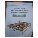 LandHonor 72" Skid Steer Square Bale Accumulator Grapple