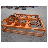 LandHonor 72" Skid Steer Square Bale Accumulator Grapple