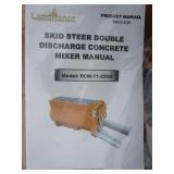 LandHonor Skid Steer Dual Discharge Concrete Mixer