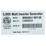 Firman Whisper Hybrid Series 3000 W 120 V Gas/LP Portable Portable Generator 3000 W Msrp $999.99