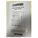 Strongway 6-Pc. Steel Garage Storage System with Drawers, Pegboard, Shelves, Tabletop, 2 Rolling Cabinets, 81.5in. x 75.7in. #115139 Msrp $1,149.99