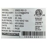 North Star Portable Air Compressor 5.0 CFM, 135 PSI, 20 G Msrp $730.00 read description Sold as Is