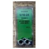 Needa Grade 5, 5/16-24 Nylon Insert Lock Nuts lot of 10