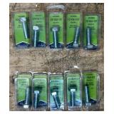 Needa Grade 5, 1/2-13x1-1/2  Hex Head Cap Screws lot of 10